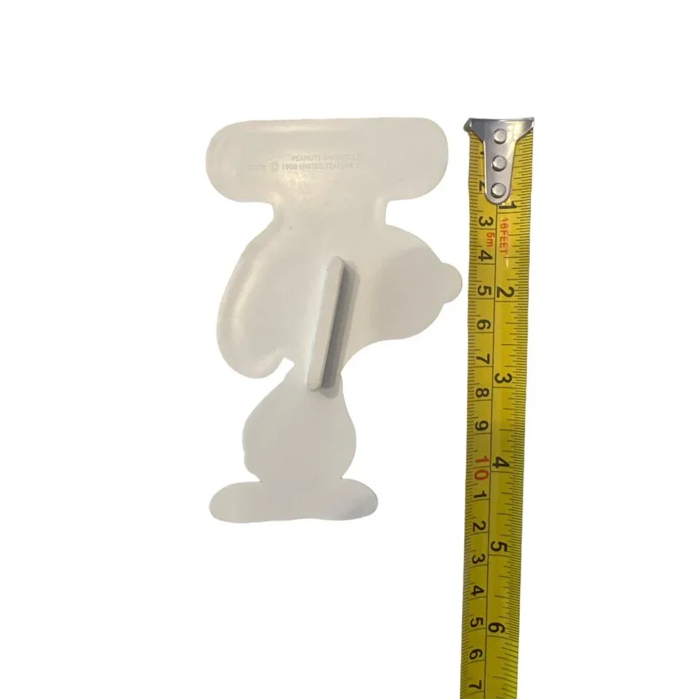 VTG 1958 Joe Cool Snoopy Hallmark‎ White Plastic Cookie Cutter, The Peanuts Gang